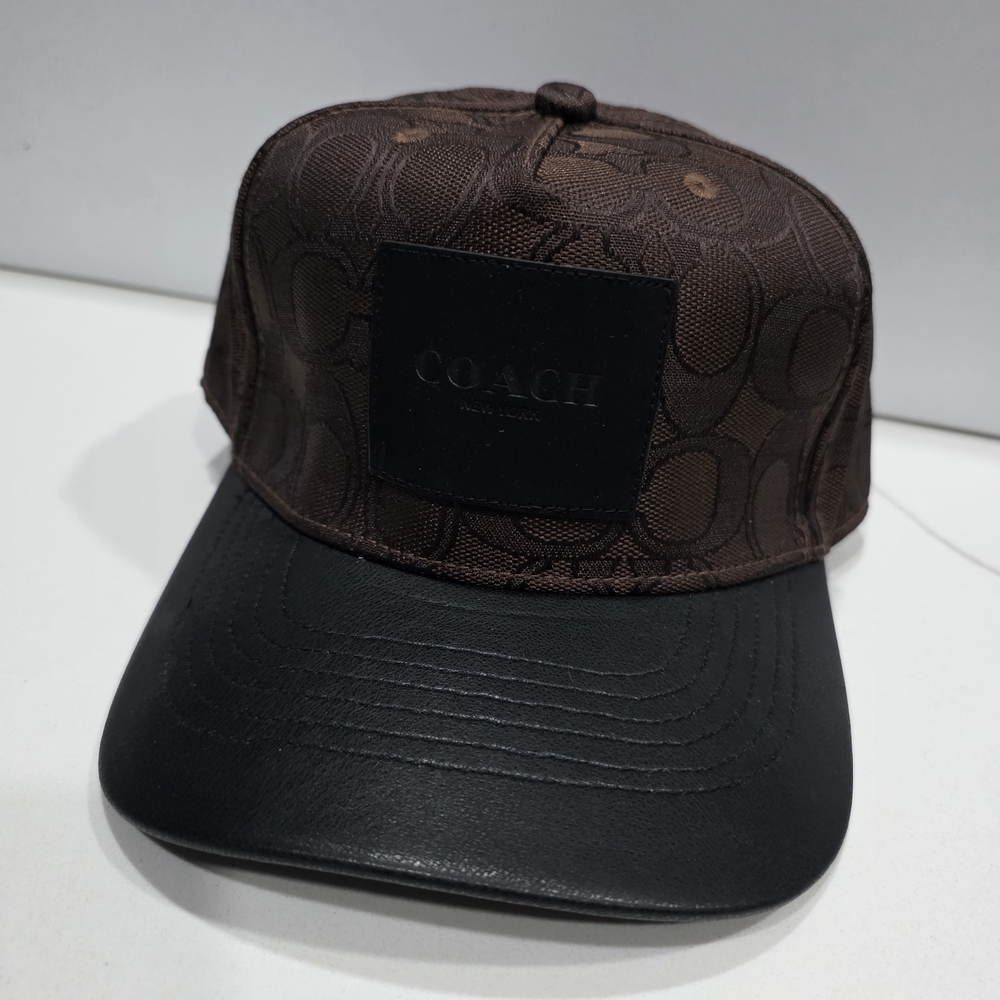 Coach Brown and Black Cap
